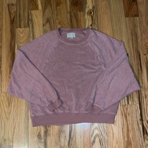 American Eagle Crew Neck Pullover Sweatshirt, Super Soft, Rose color, me…
